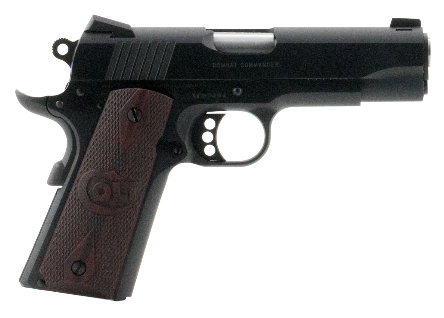 Colt Mfg O4940xe 1911 Combat Commander 45 Acp 425 81 Blued Carbon Steel Black Cherry G10 Grip 1032